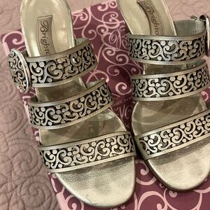 Brighton Silver Ornate Women's Sandals